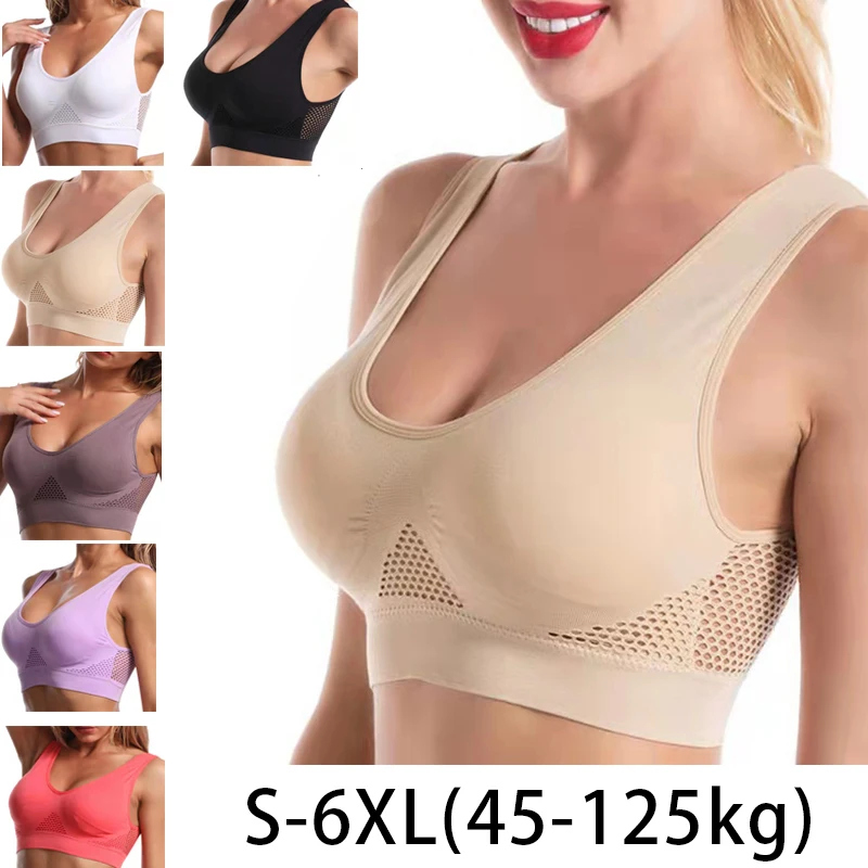 Mastectomy Bra Pocket - 1szt Damski biustonosz sportowy Duży rozmiar