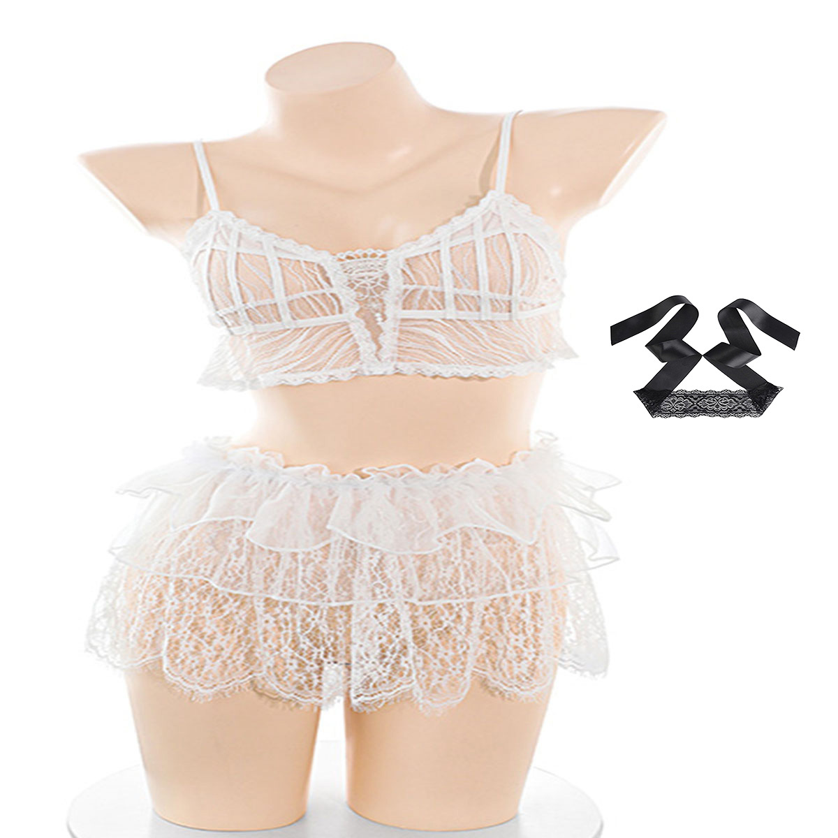 LISM Słodki, prześwitujący kor – Lace Bralette Set recenzja i cena